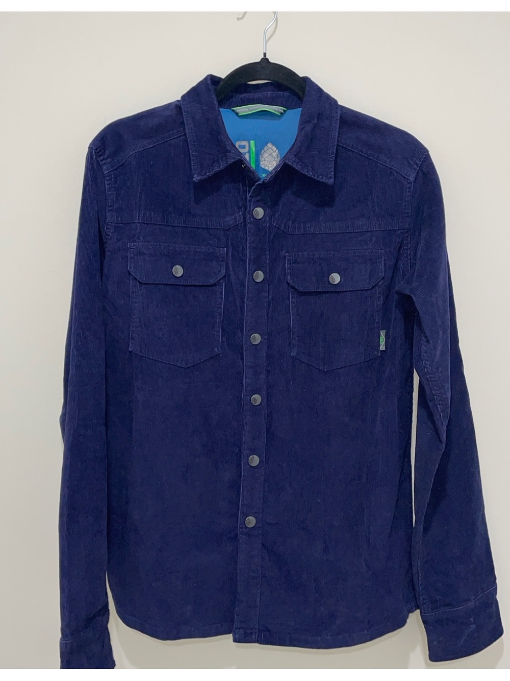 Stio Blue Saratoga Cord Shirt Jacket